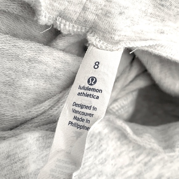 LULULEMON Heathered Gray/White On The Double Pullover size 8 - Picture 11 of 13